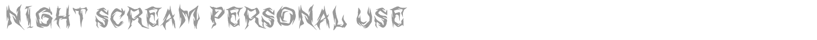 Night Scream font preview